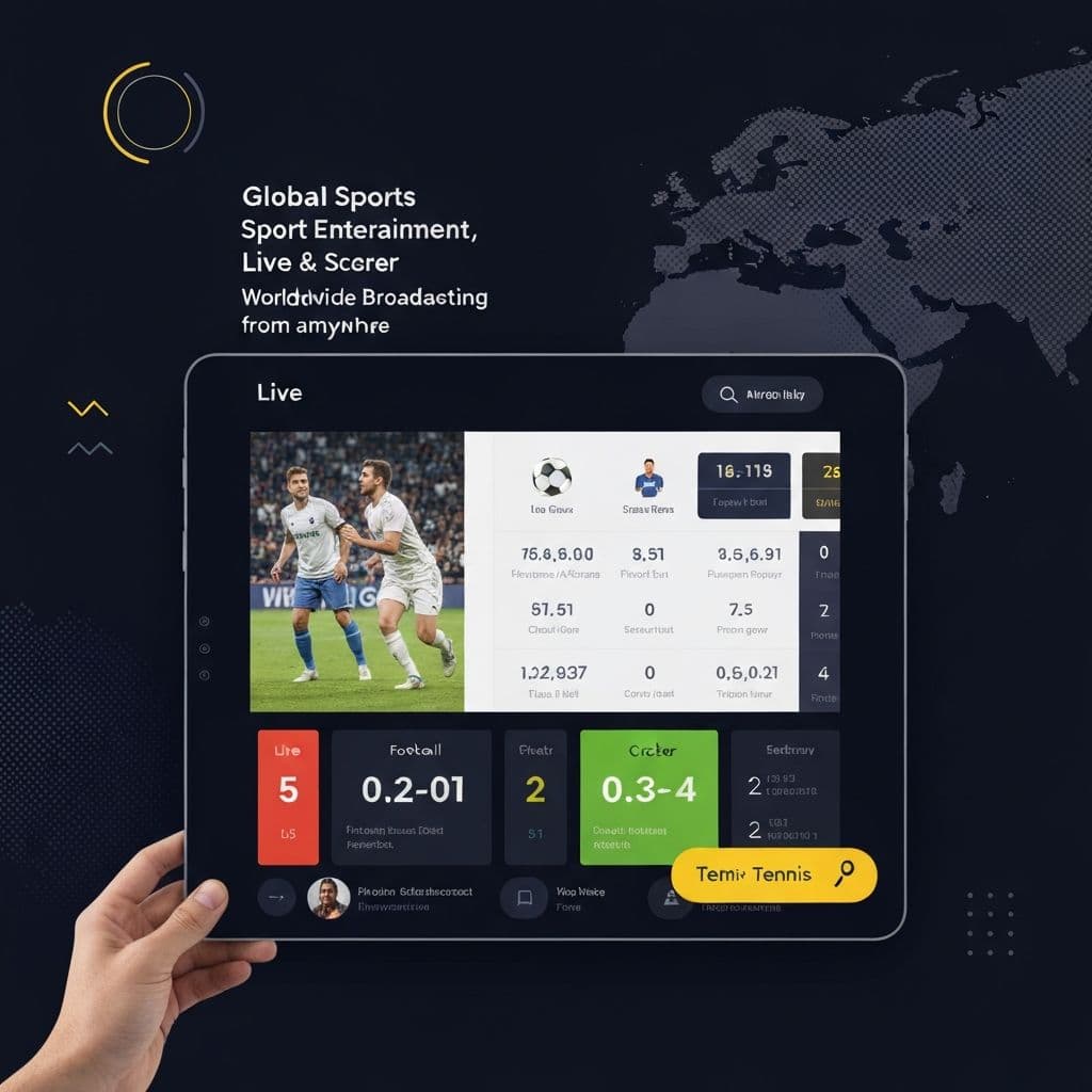 Live sports streaming from anywhere - Global sports events broadcast