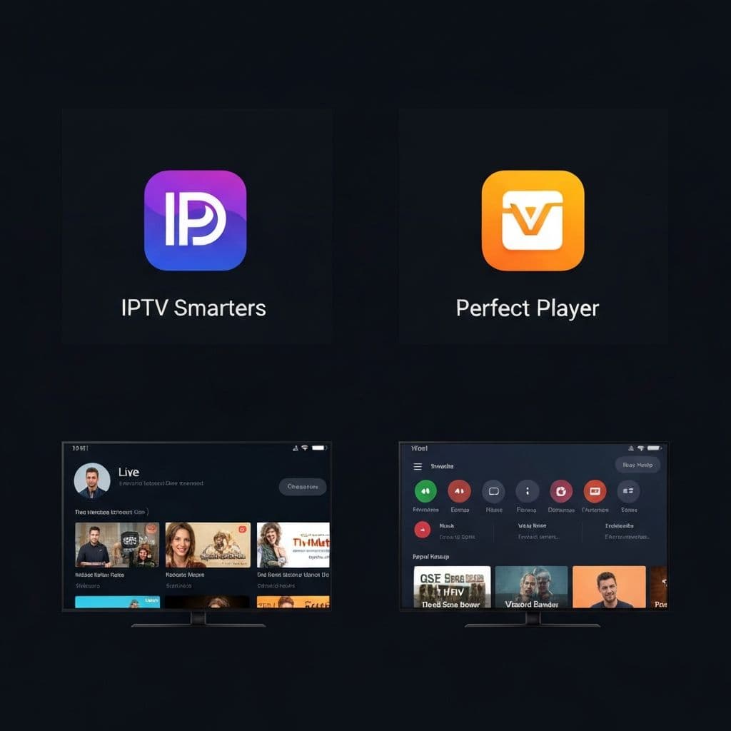 Best IPTV apps comparison - IPTV Smarters TiviMate Perfect Player